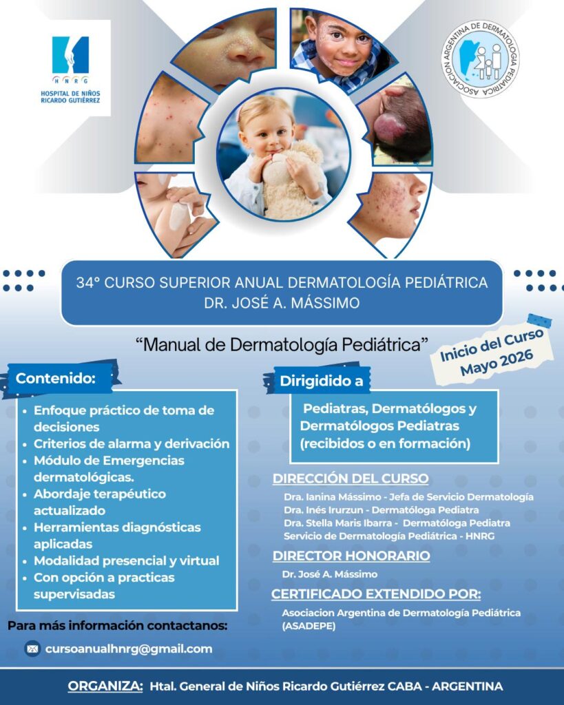 34º Curso Superior Anual Dermatología Pediátrica
