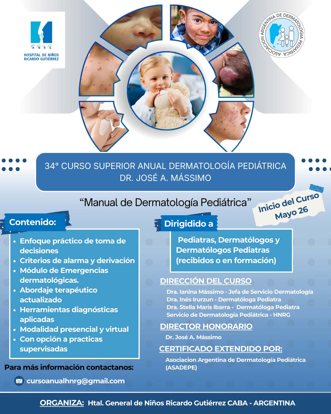 34º Curso Superior Anual Dermatología Pediátrica 34º Curso Superior Anual Dermatología Pediátrica